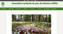 Desktop Screenshot of parcmaisonslaffitte.org